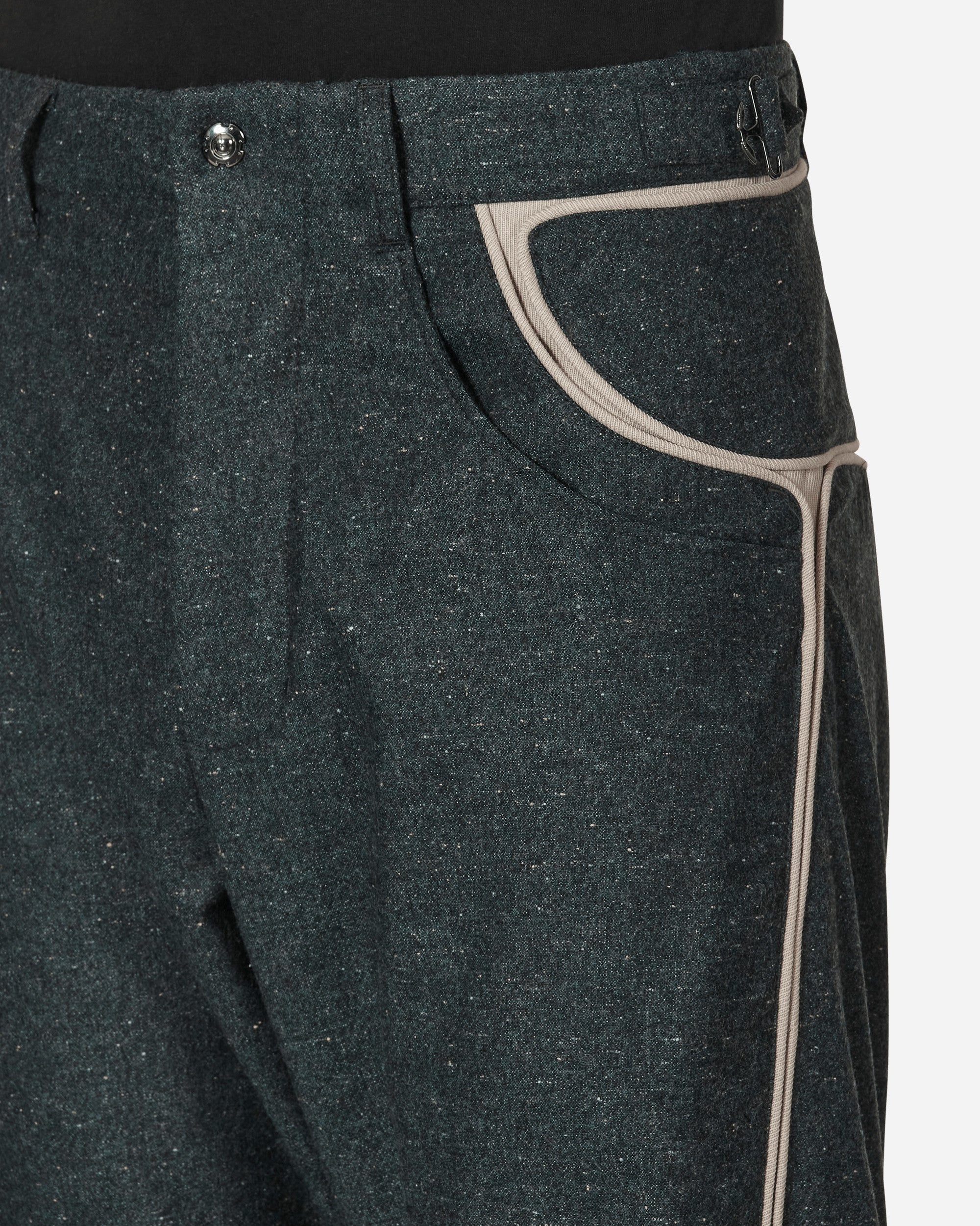 Kiko Kostadinov Giran Piping Trousers Green | runwaygalleria