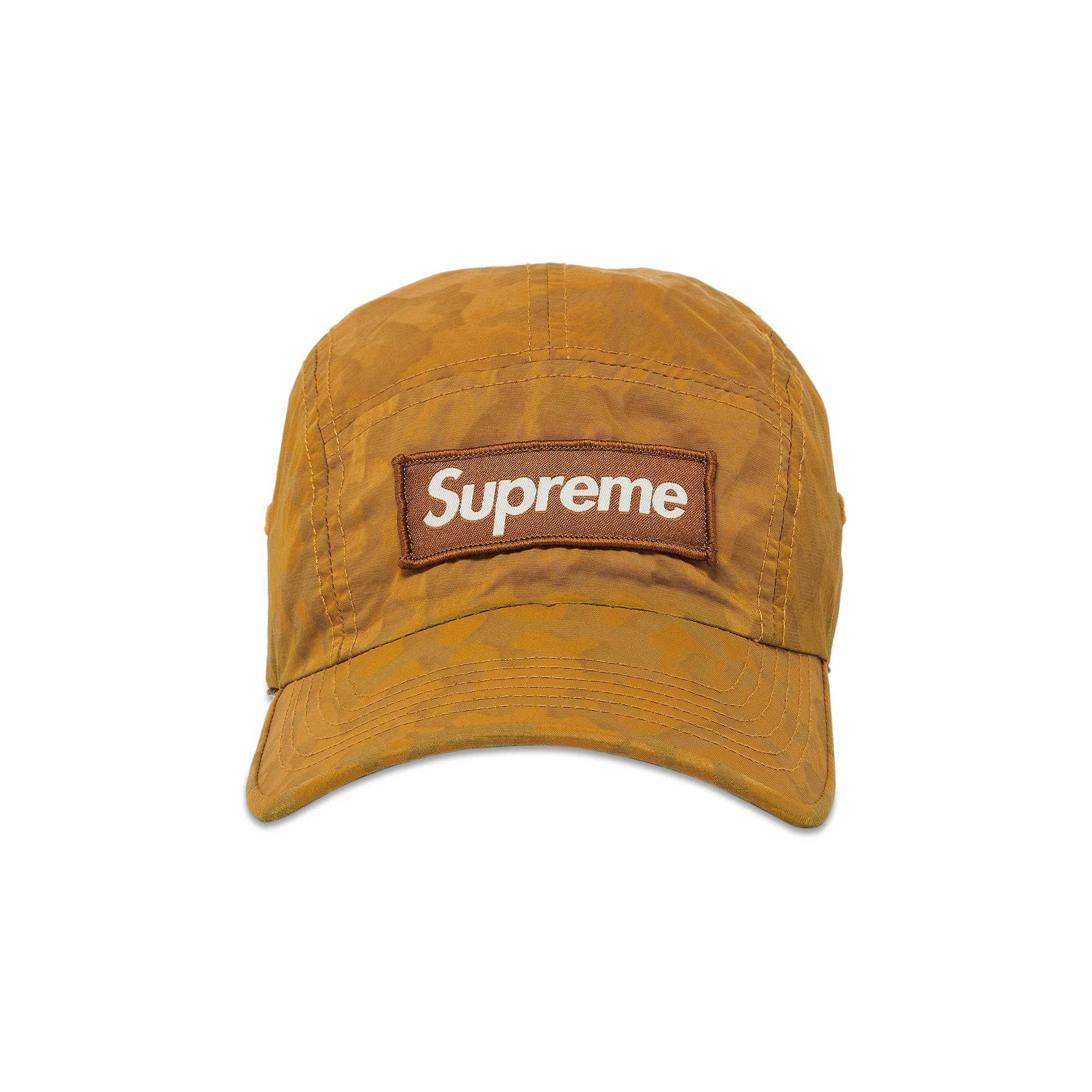 Supreme Overdyed Camo Nylon Camp Cap 'Orange' - 1