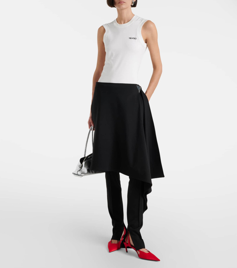 THE ATTICO Draped slim pants outlook