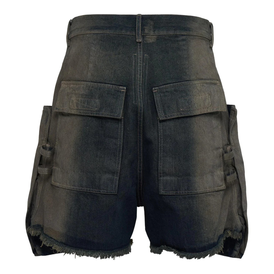 Stefan Cargo Shorts 14oz Darkdust Degrade Slub Denim - 2
