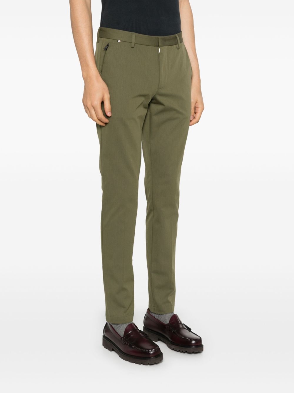 mid-rise tapered chinos - 3