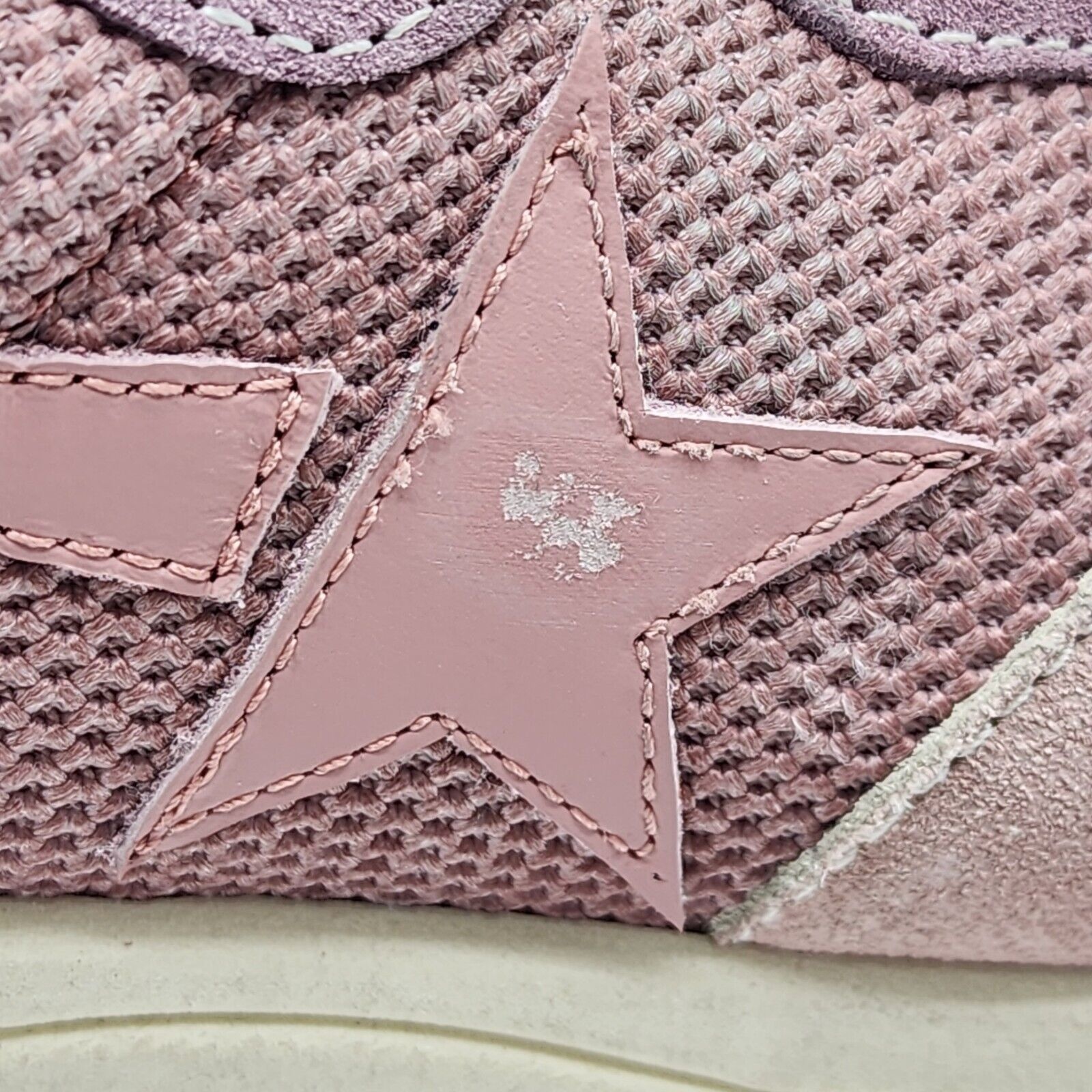 Golden Goose Running Sole Lace-Up Sneakers in Pink 39 - 5