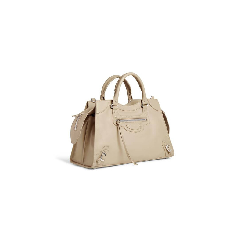 BALENCIAGA Women's Neo Classic Handbag in Beige outlook