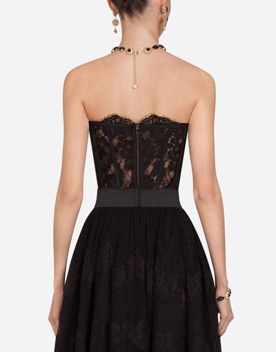 Dolce & Gabbana Short galloon lace bustier outlook