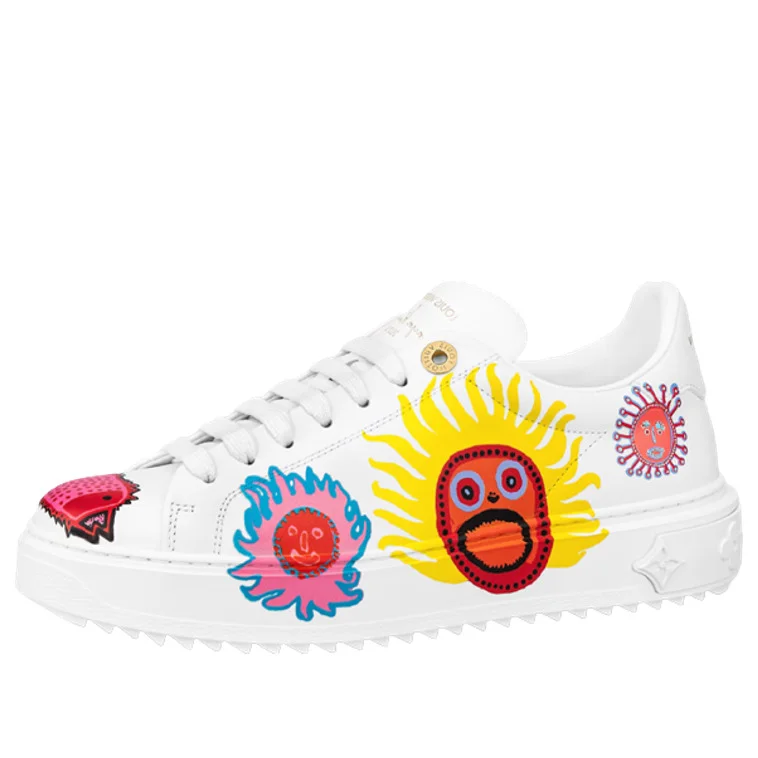 (WMNS) LOUIS VUITTON x YK ACADEMY Time Out Sneakers 'White with Icons' 1ABD7Z - 1