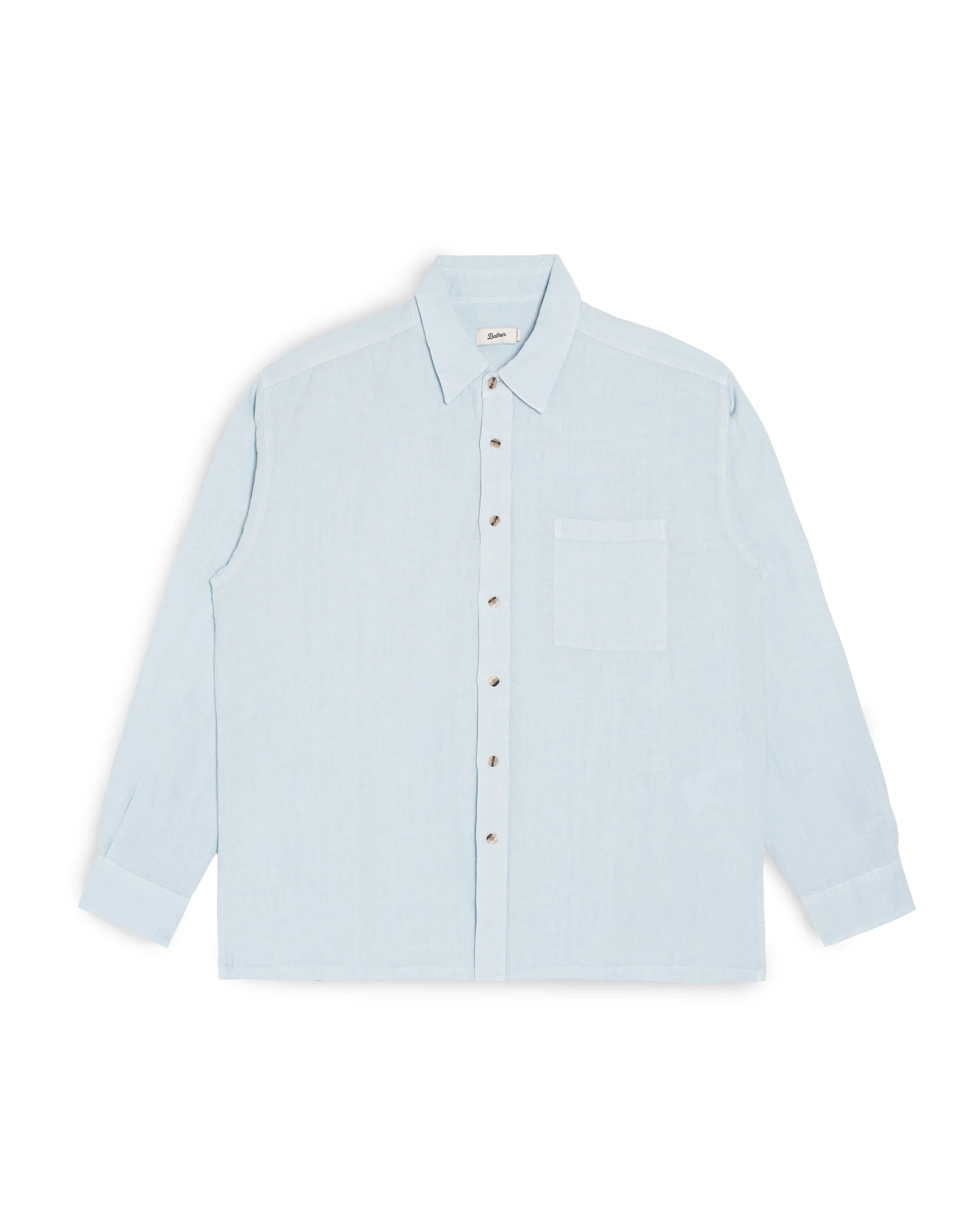 Sky Linen Leisure Shirt - 1