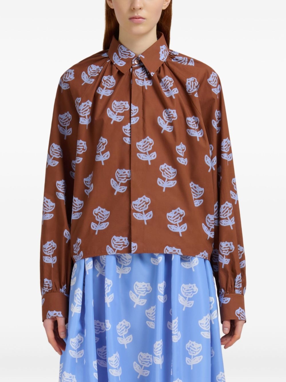 floral-print shirt - 3