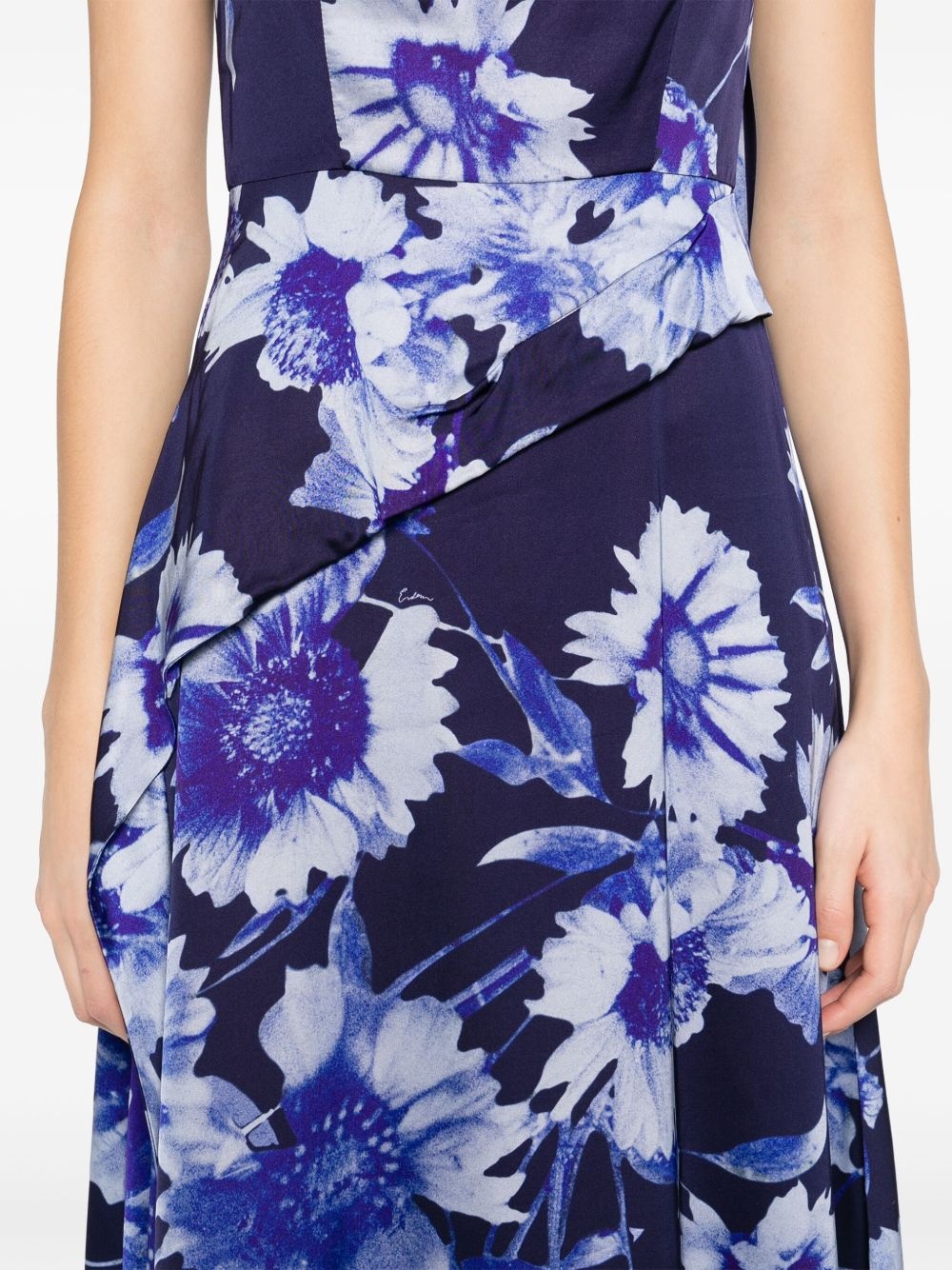 floral-print midi dress - 5