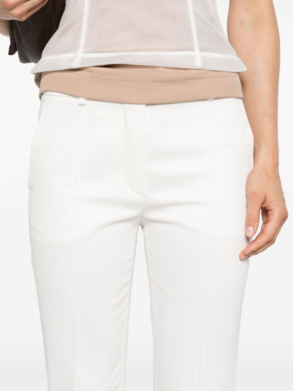 mid-rise cropped trousers - 5