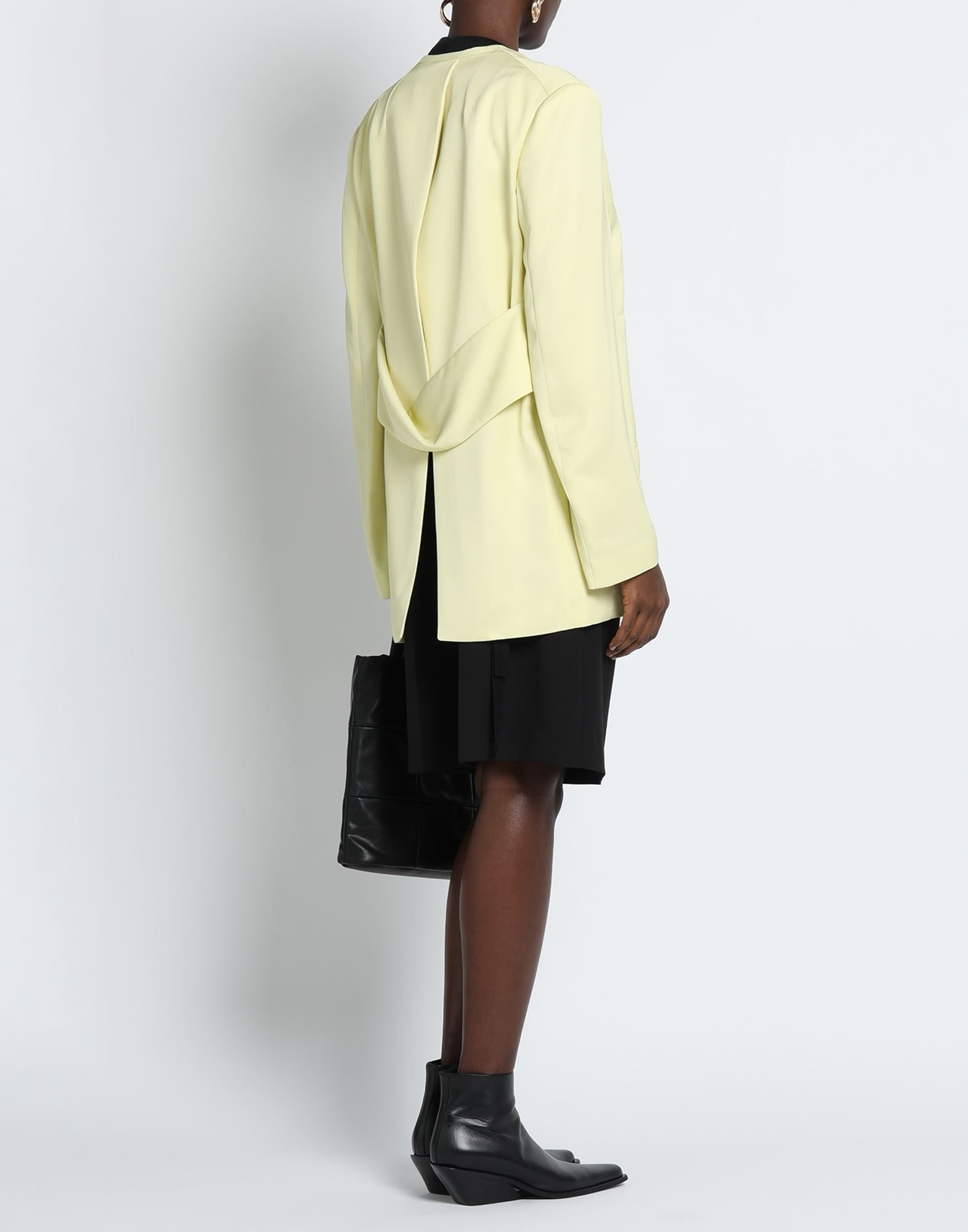 Pastel yellow Women's Blazer - 4