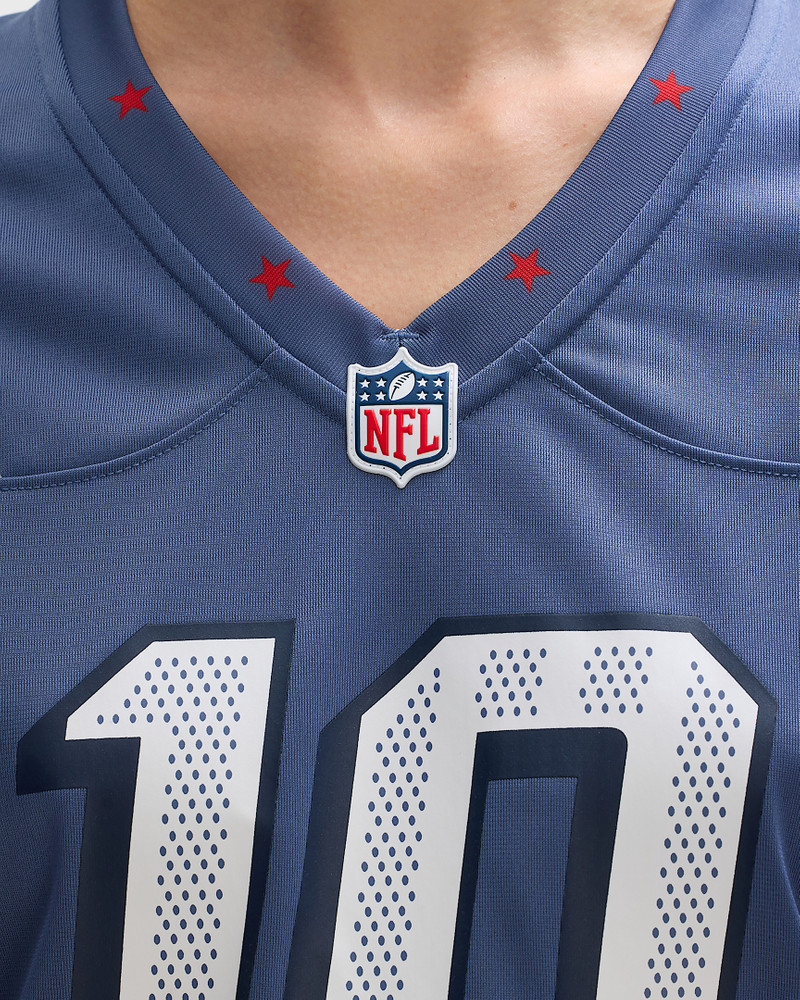Drake Maye New England Patriots Rivalries Collection Women’s Nike NFL Game Jersey 4