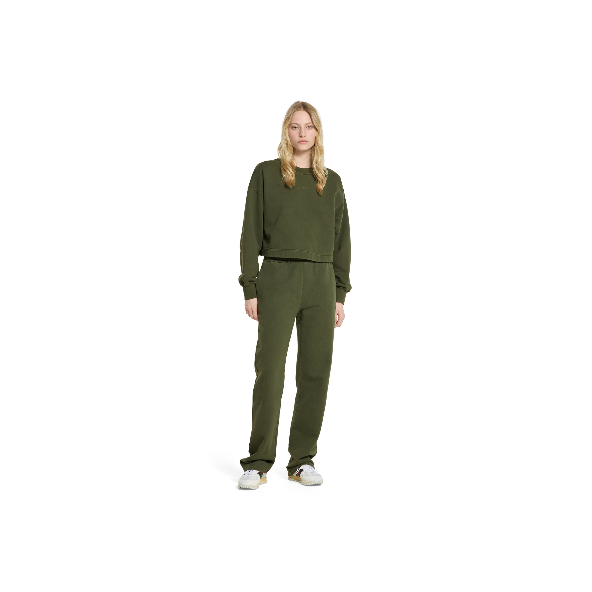Cotton jersey leisure pants with embroidery - 2