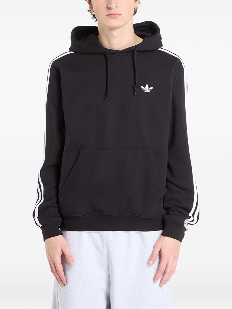 logo-embroidered hoodie 1