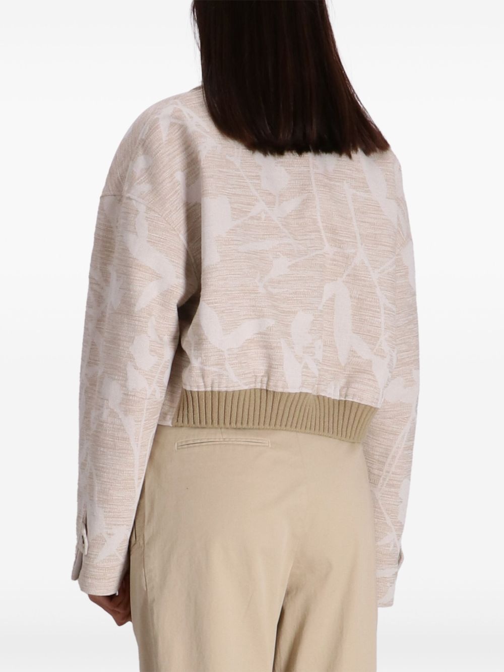 floral-print bomber jacket - 4
