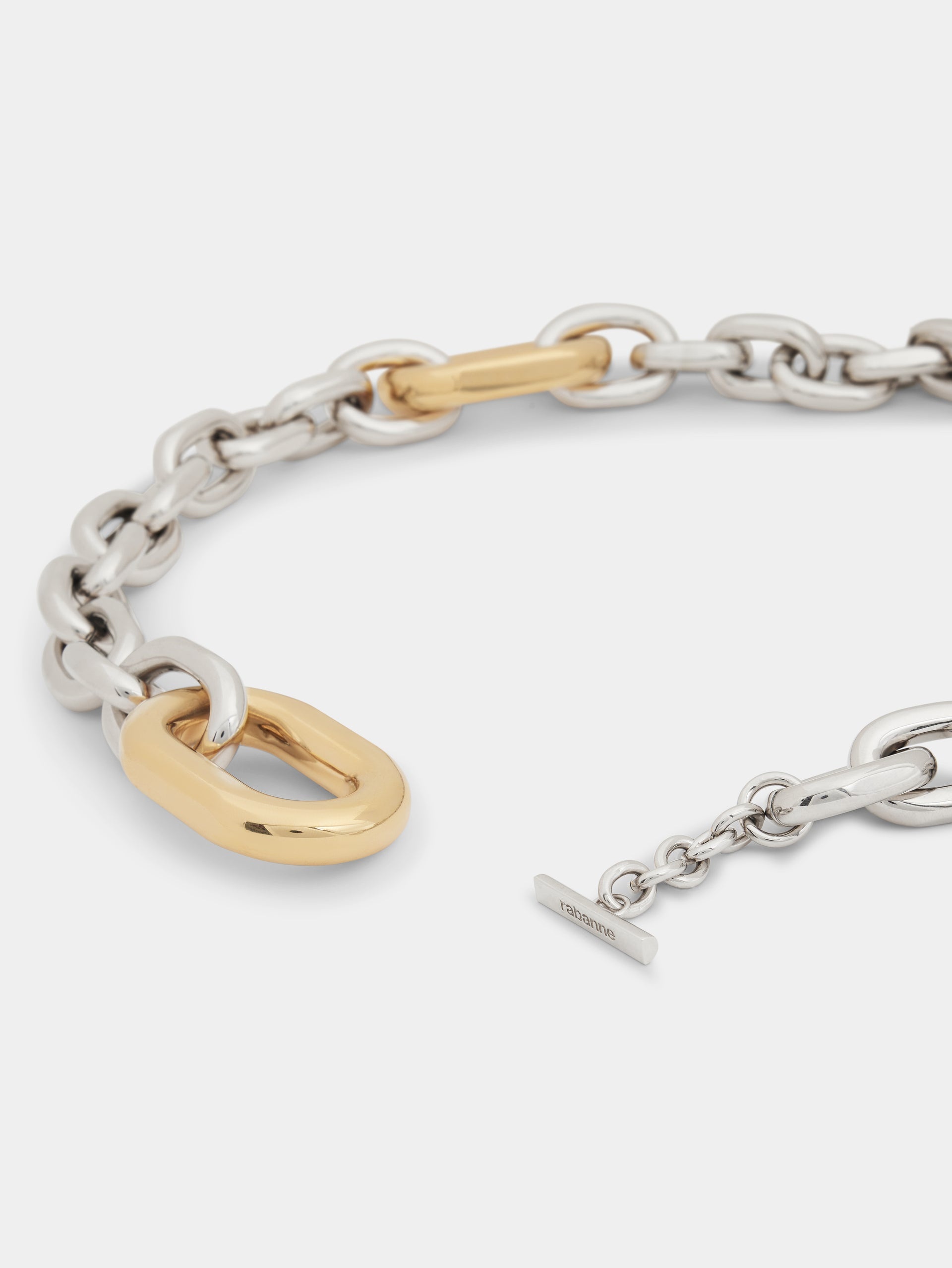 rabanne SILVER/GOLD XL LINK BELT | REVERSIBLE