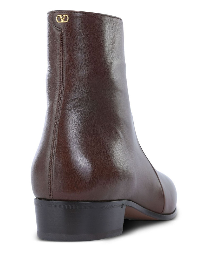 Valentino leather zip boots outlook