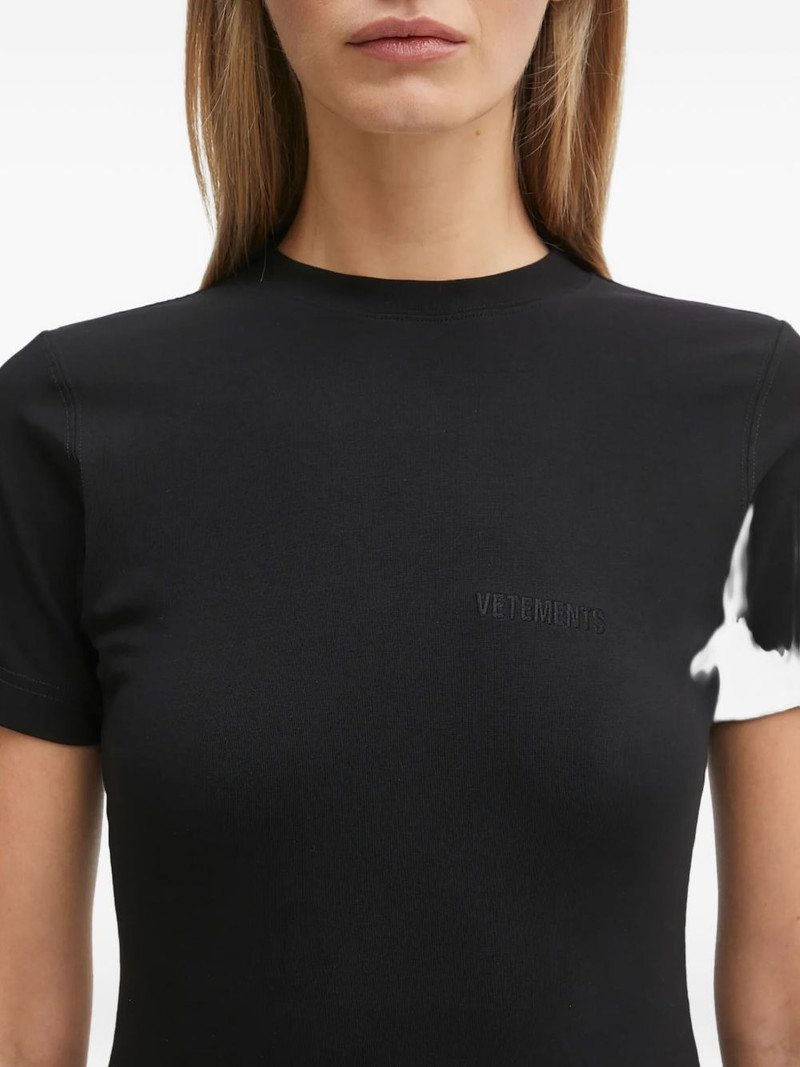logo-embroidered T-shirt 4