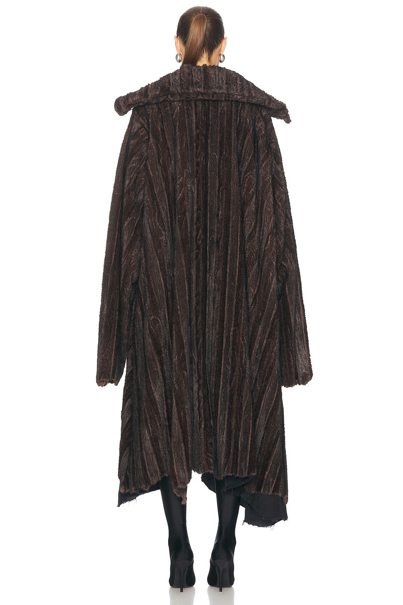BALENCIAGA Faux Fur Mink Coat outlook