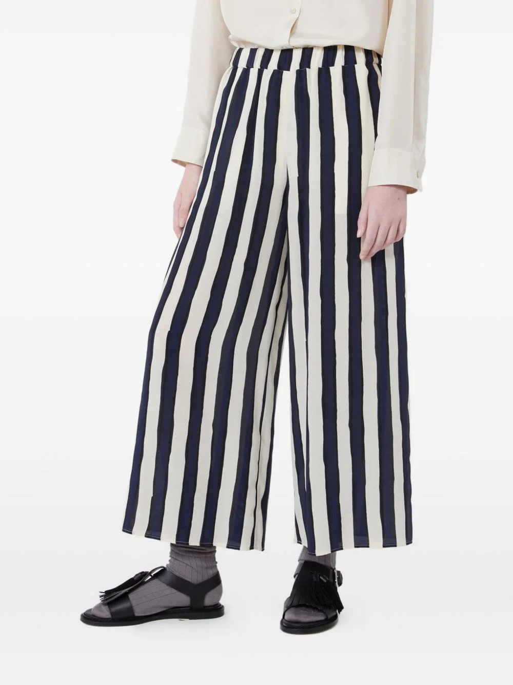 Nirvana striped-pattern trousers - 1
