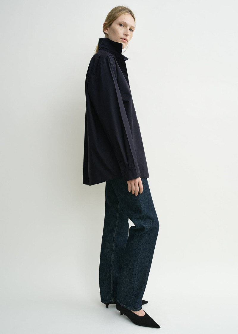 TOTEME Classic tumbled shirt midnight outlook