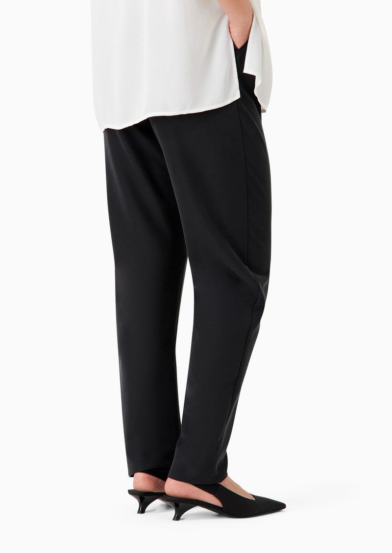 Oval-leg cupro trousers 3