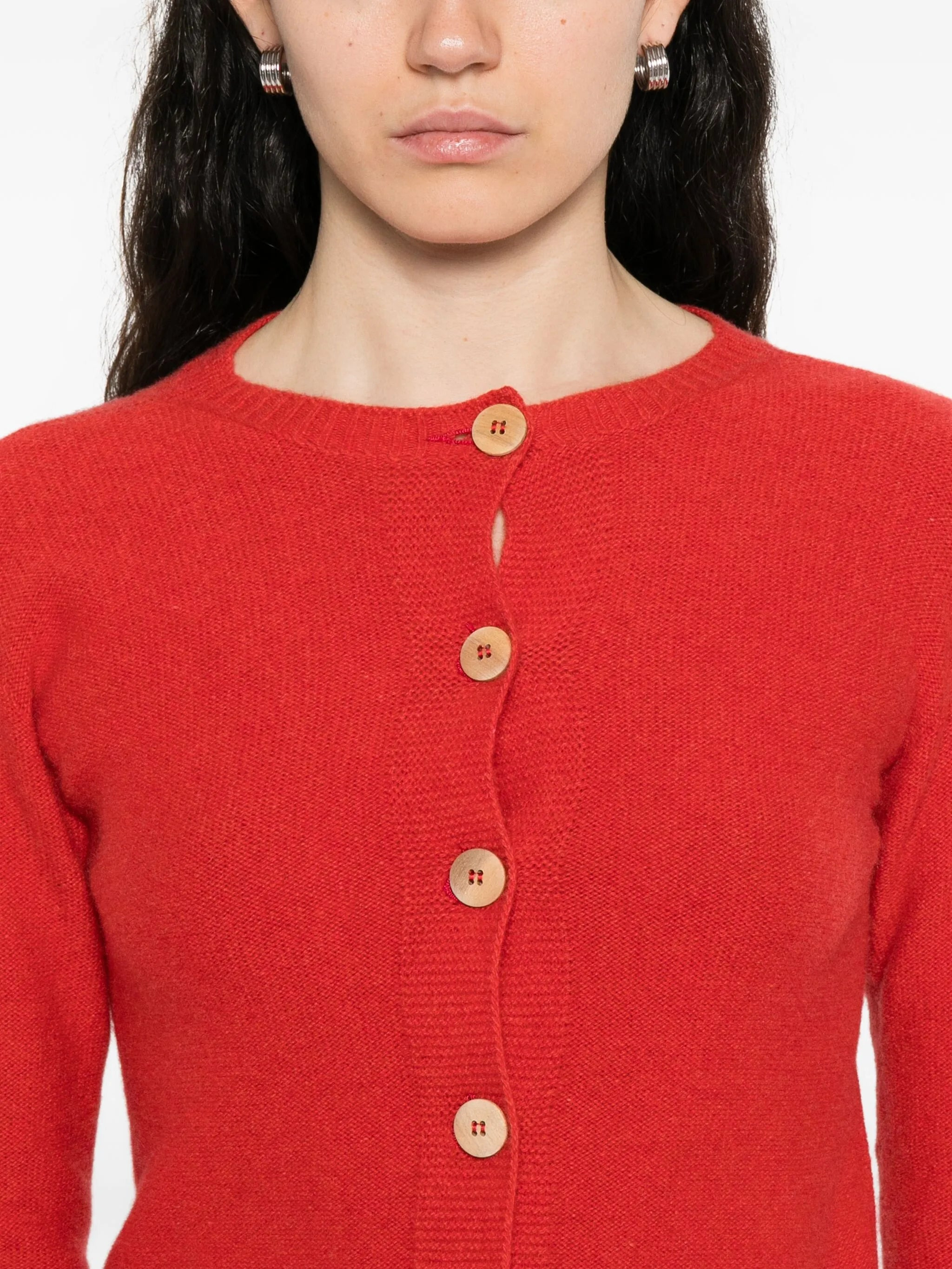 Baserange Button-front Cashmere Cardigan - 3