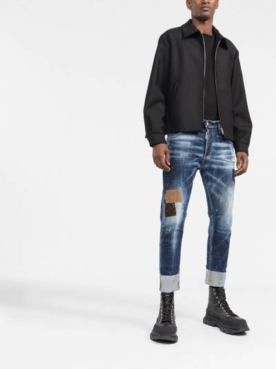 DSQUARED2 logo-patch denim jeans outlook