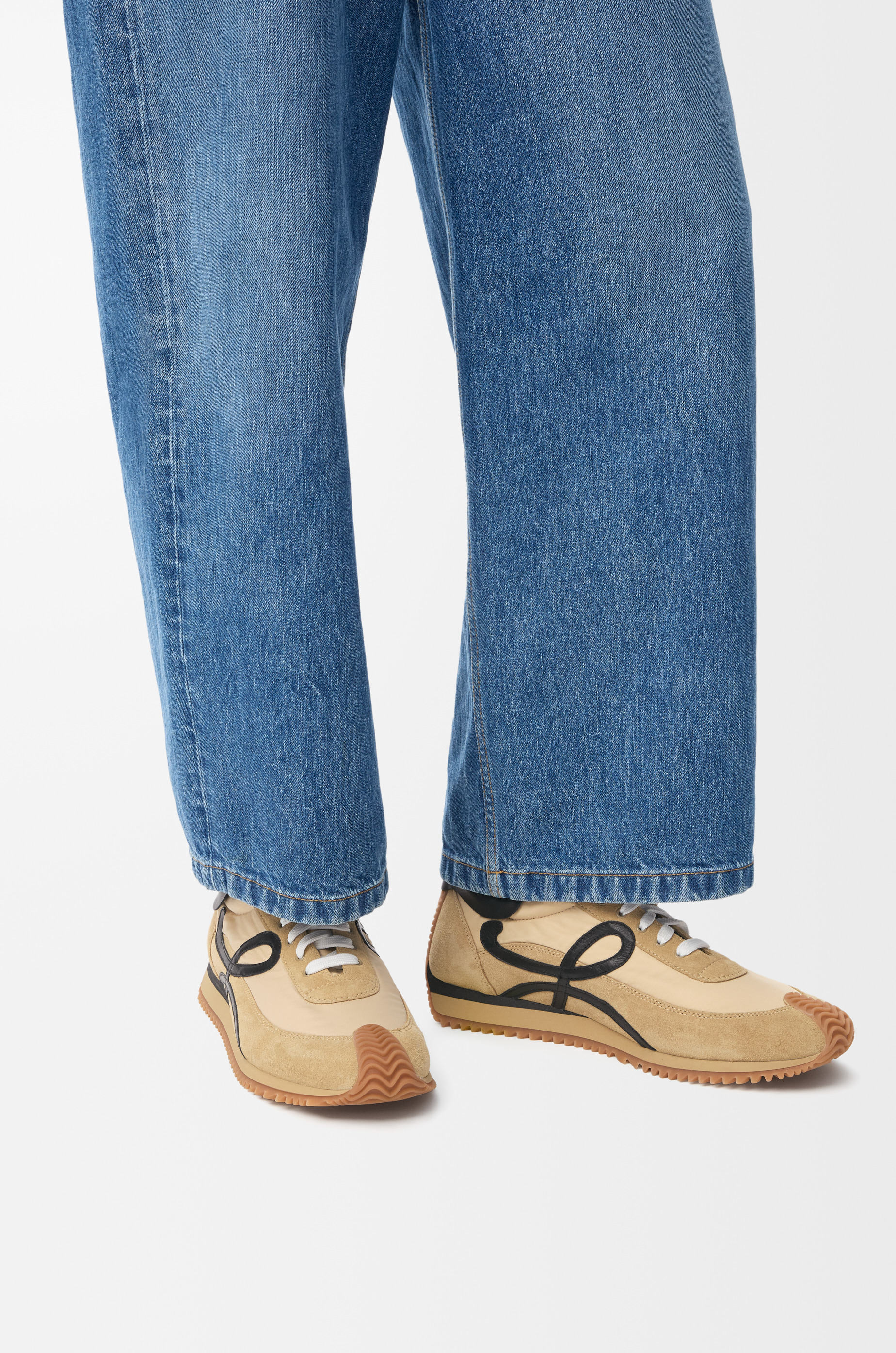 Flow Runner in nylon and suede - 2