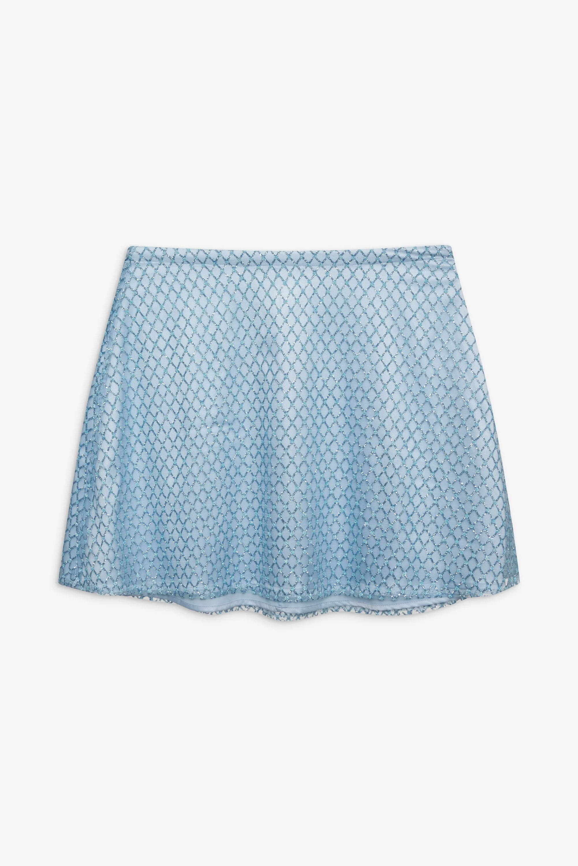 Glitter Grid Mini Skirt - 1
