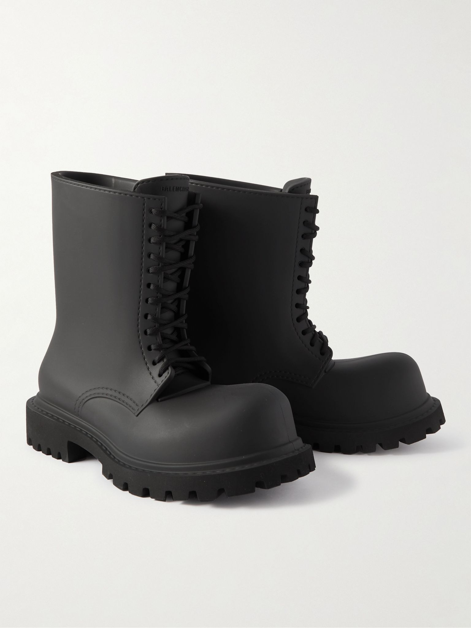 EVA Lace-Up Boots Black - 4