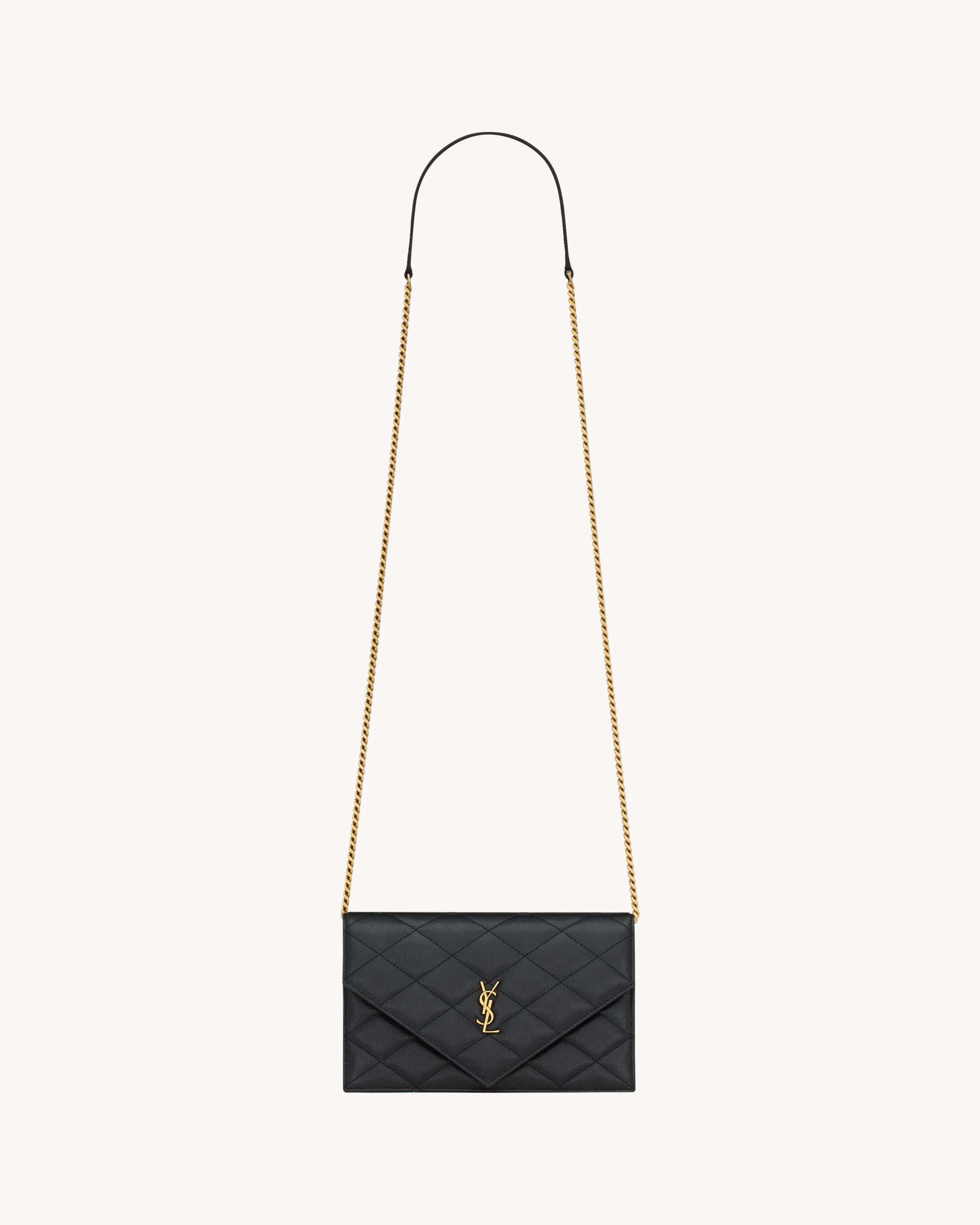 PARIS CHAIN WALLET IN GRAIN DE POUDRE LEATHER - 1