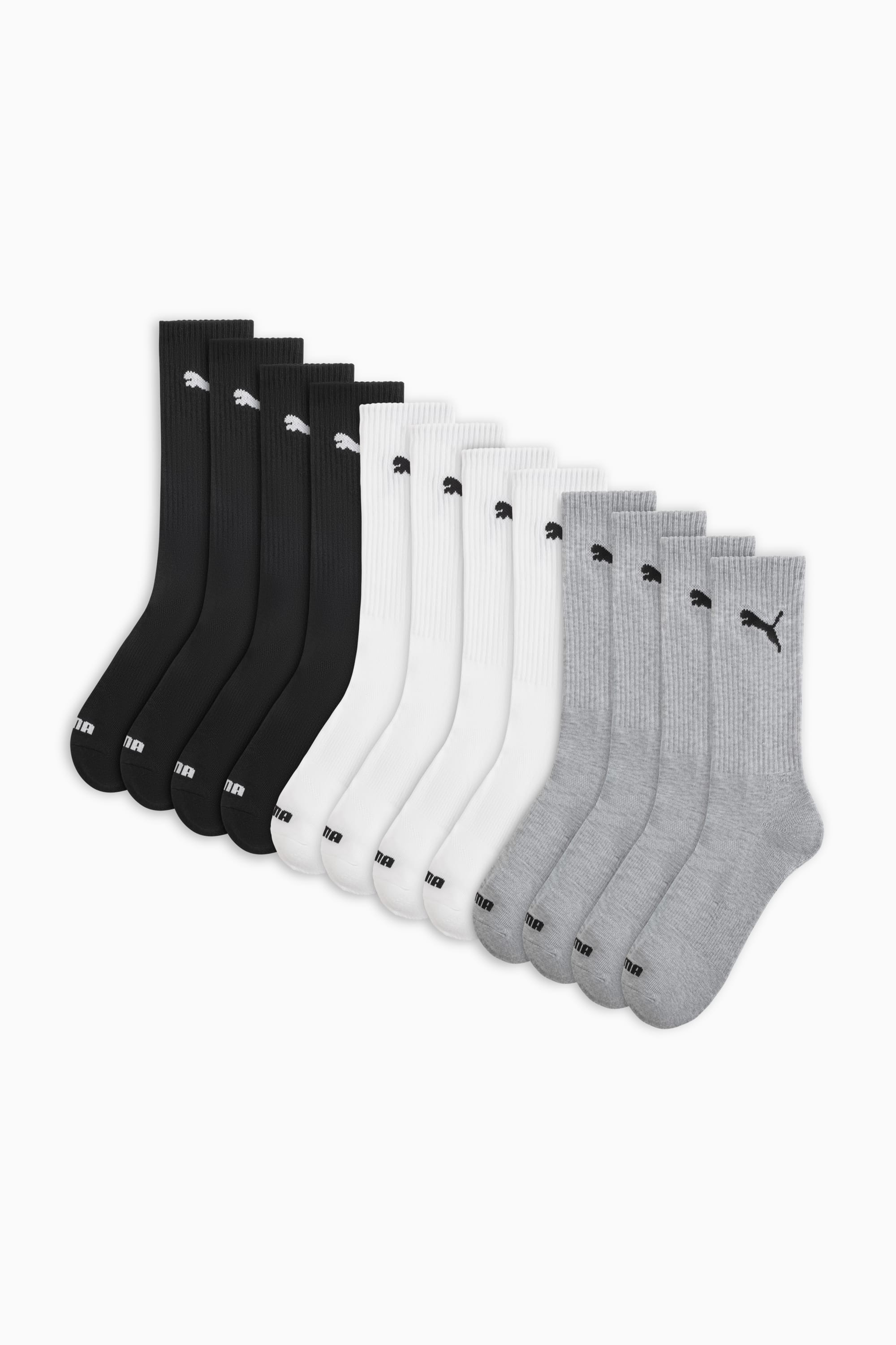 Men's Half-Terry Crew-Length Socks [3 Pairs] - 1