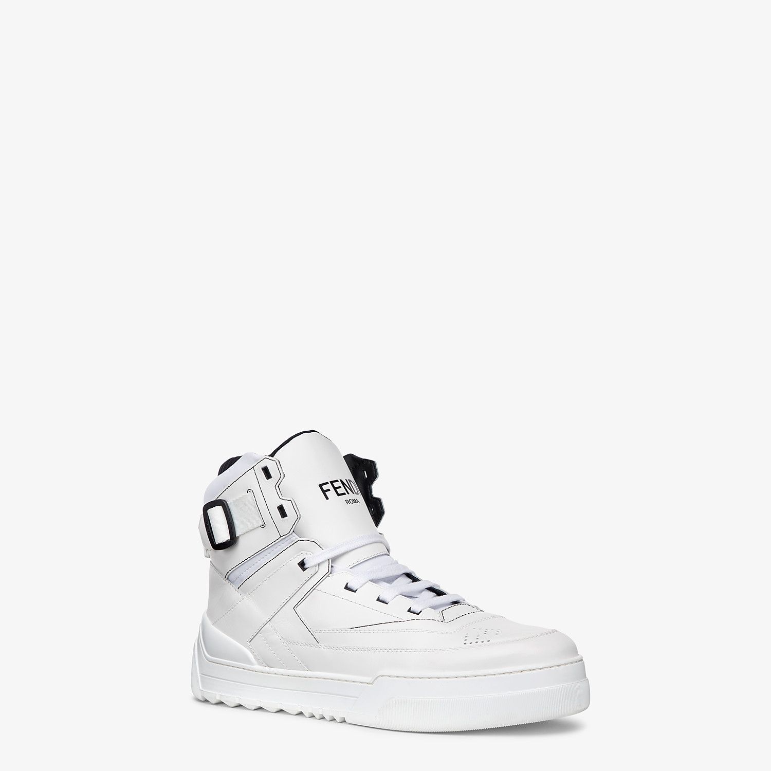 White leather high-tops - 2