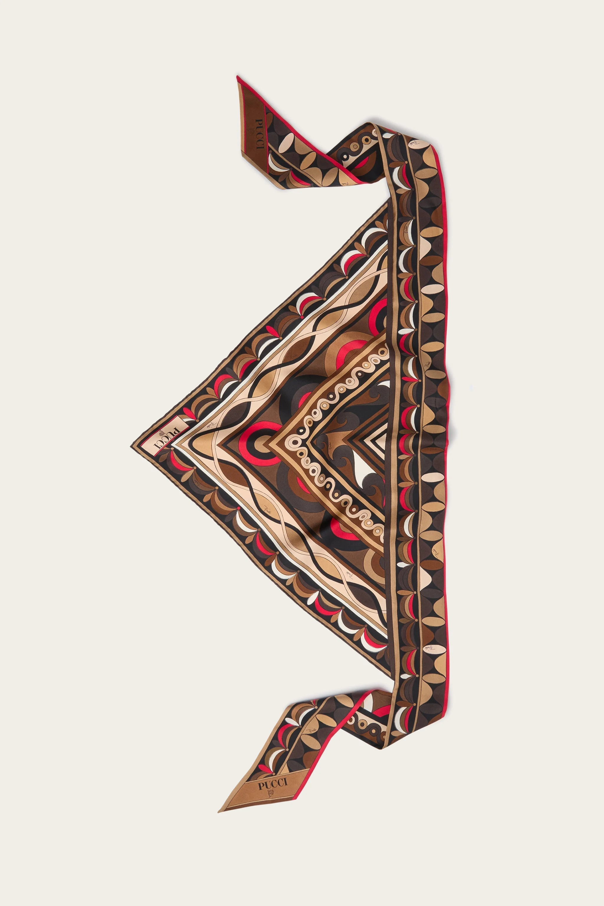 MIXED PRINTS SILK TWILL SCARF - 1