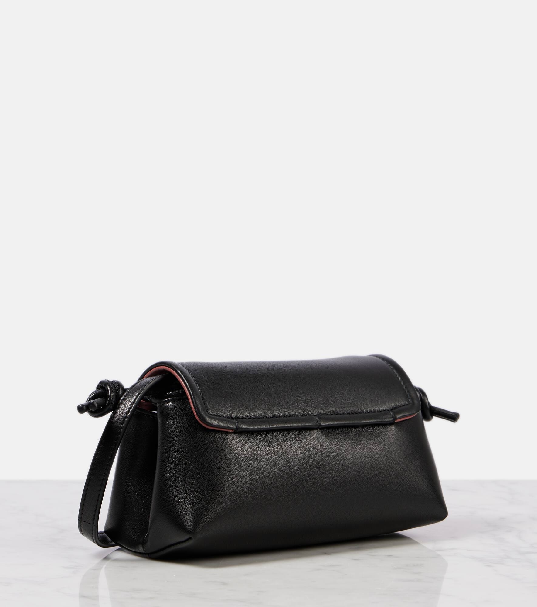 VLogo Mini leather crossbody bag - 4