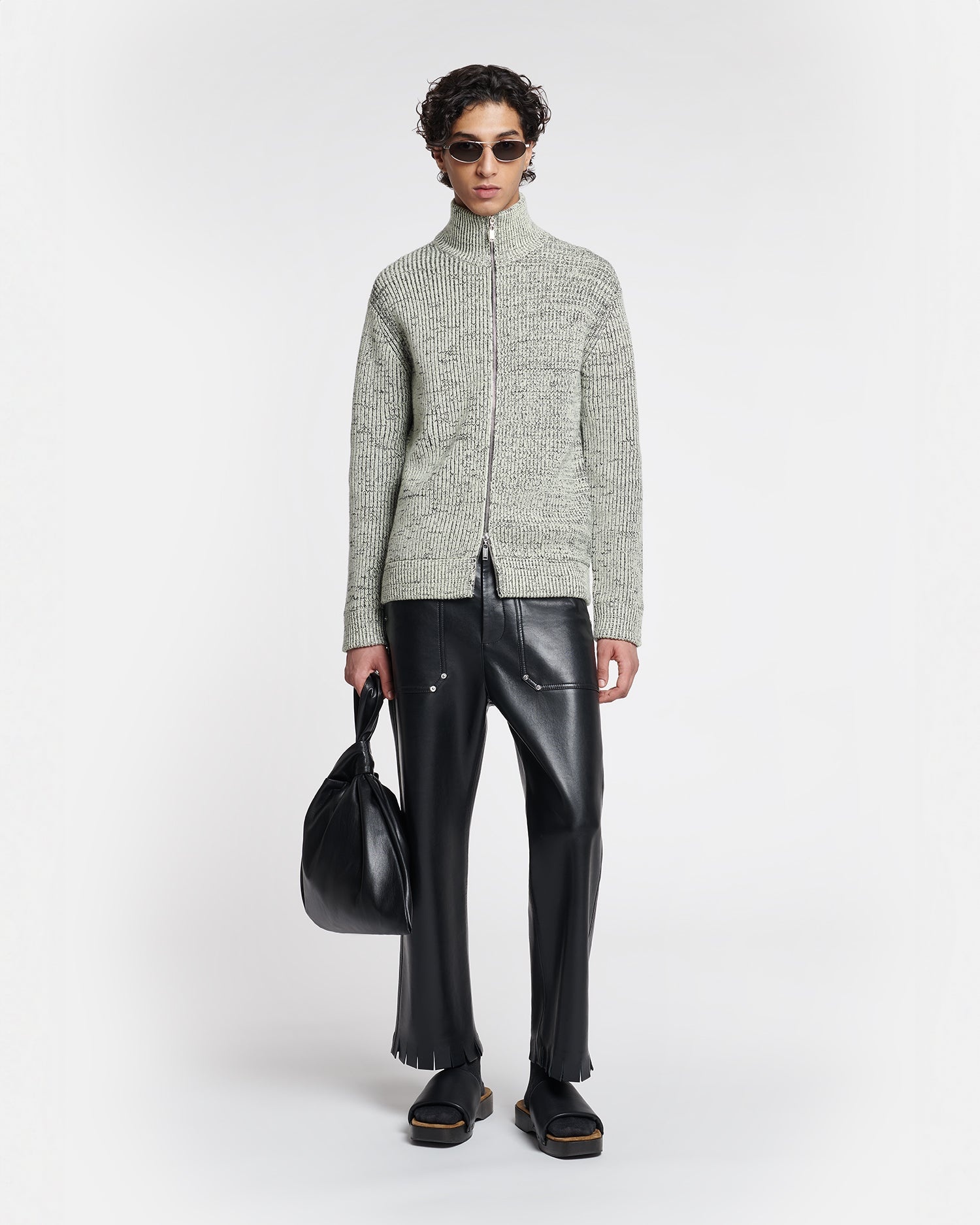 Cashmere-Blend Mouline Cardigan - 3