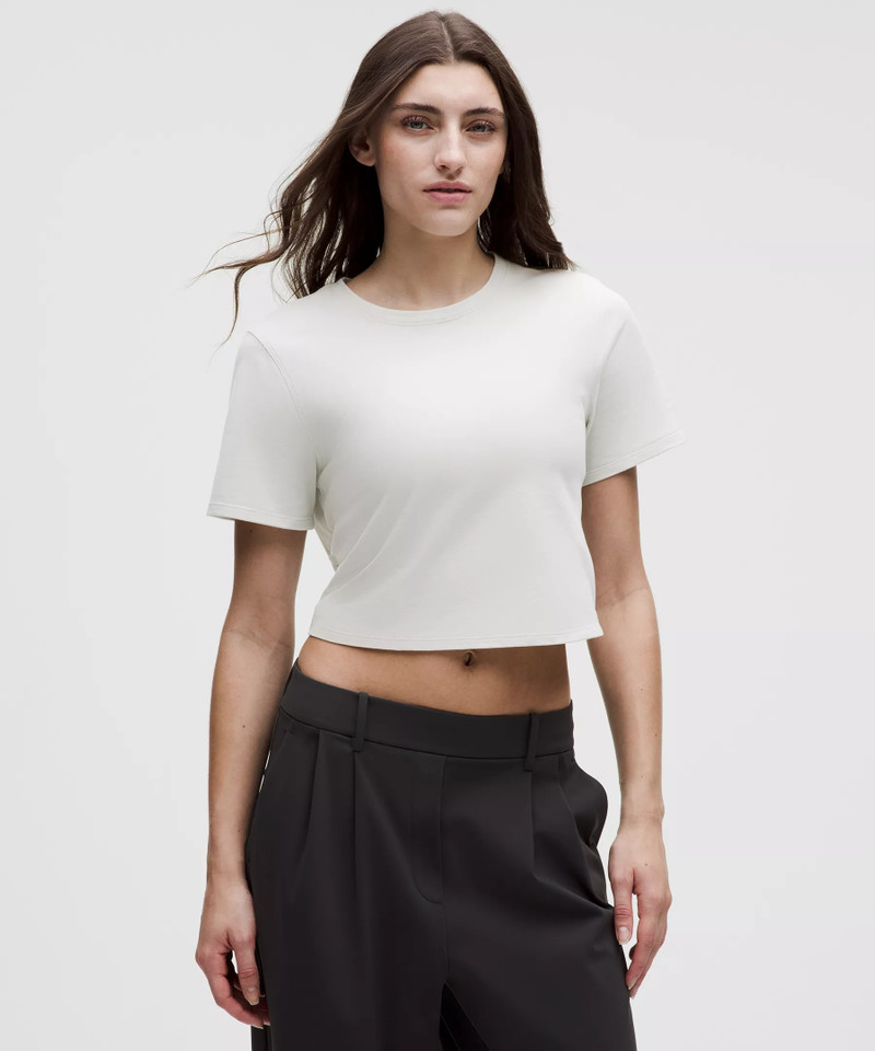 Tie-Hem Heavyweight Cotton T-Shirt 1