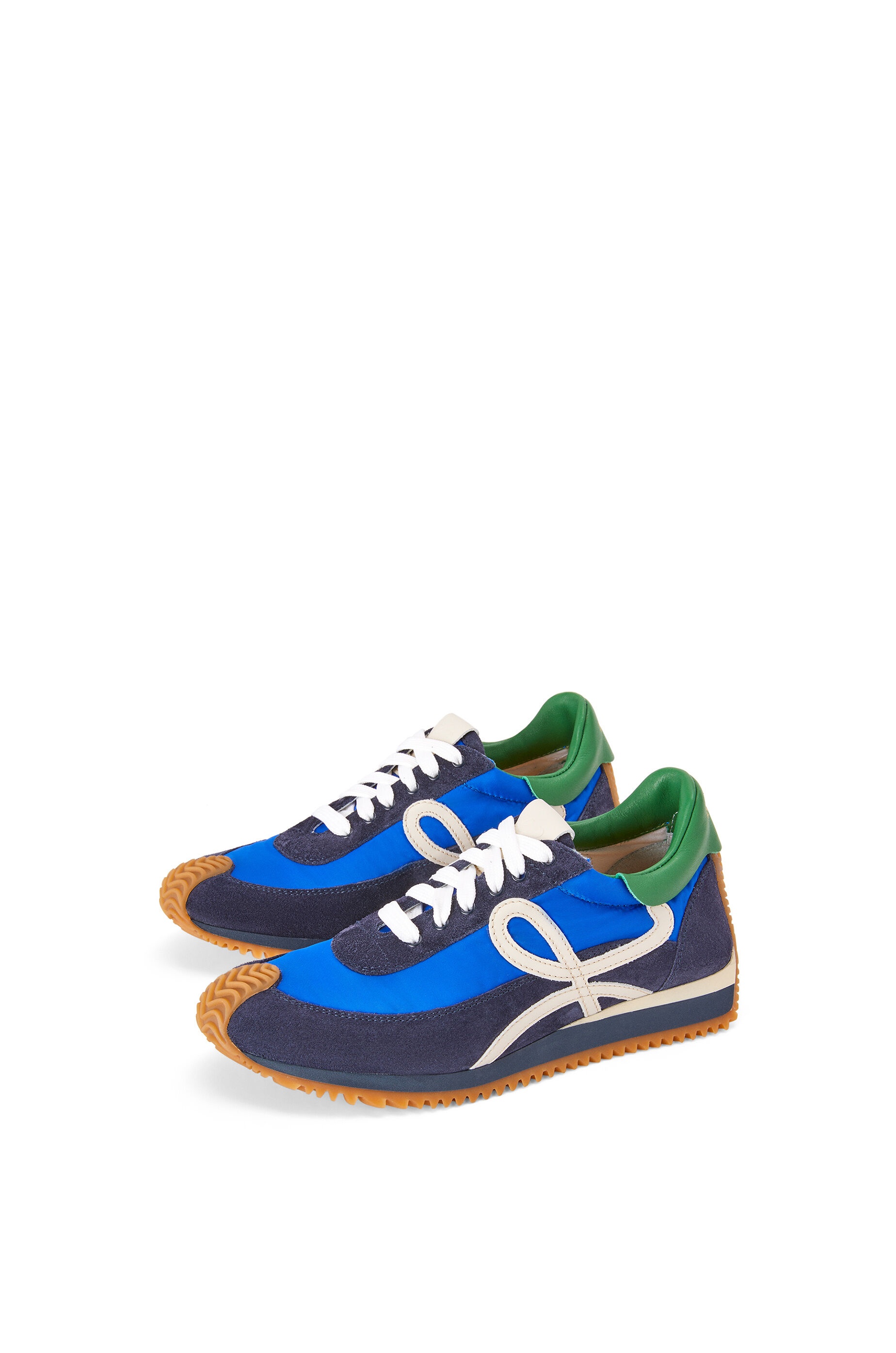 Flow runner in nylon and suede - 2