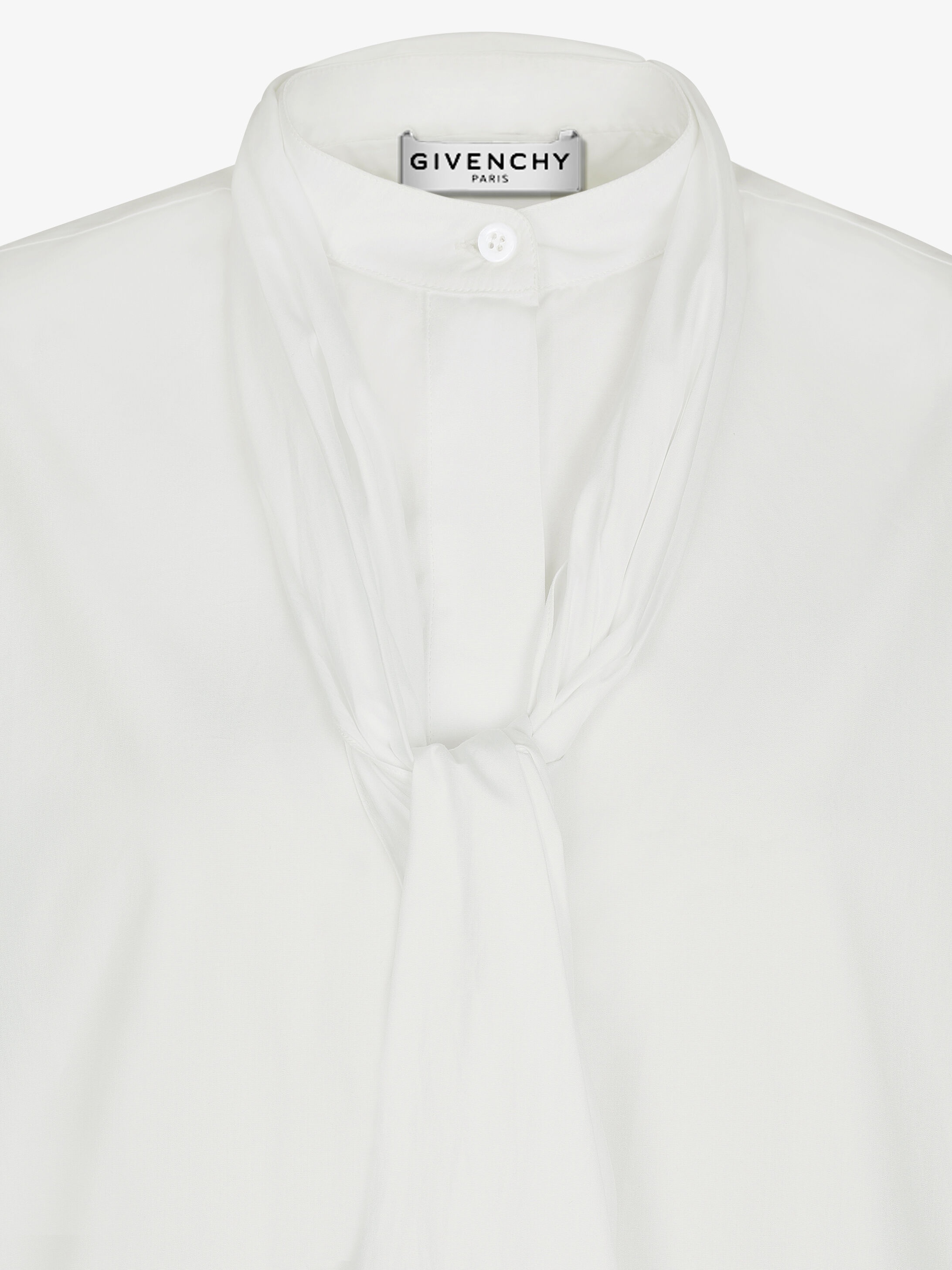 GIVENCHY chain shirt with scarf collar - 5