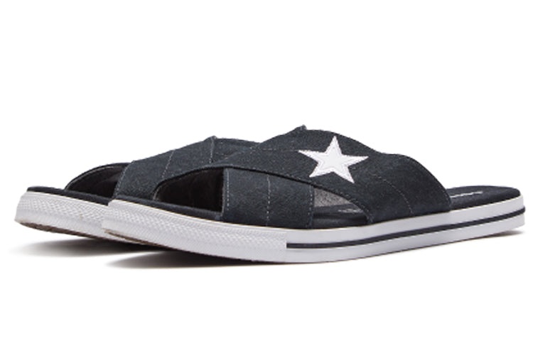 (WMNS) Converse One Star Slide 'Black' 565527C - 3