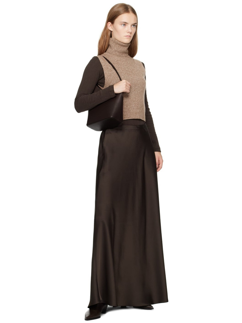 LESET Brown Barb Maxi Skirt outlook