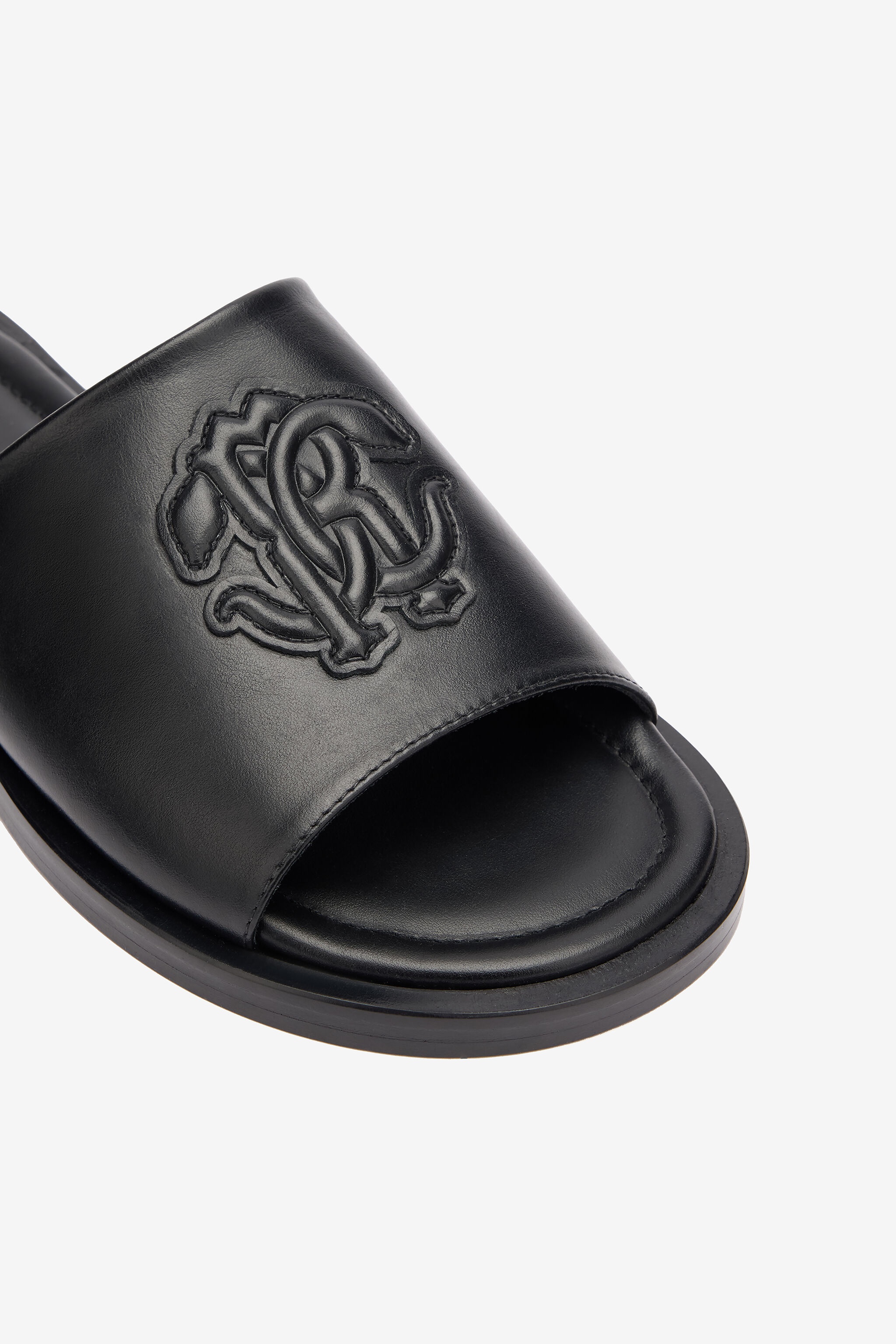 Slides With Mirror Snake Monogram - 4