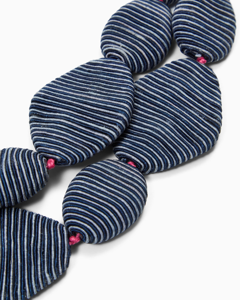 GIORGIO ARMANI FABRIC CHOKER NECKLACE WITH CIRCULAR ELEMENTS outlook