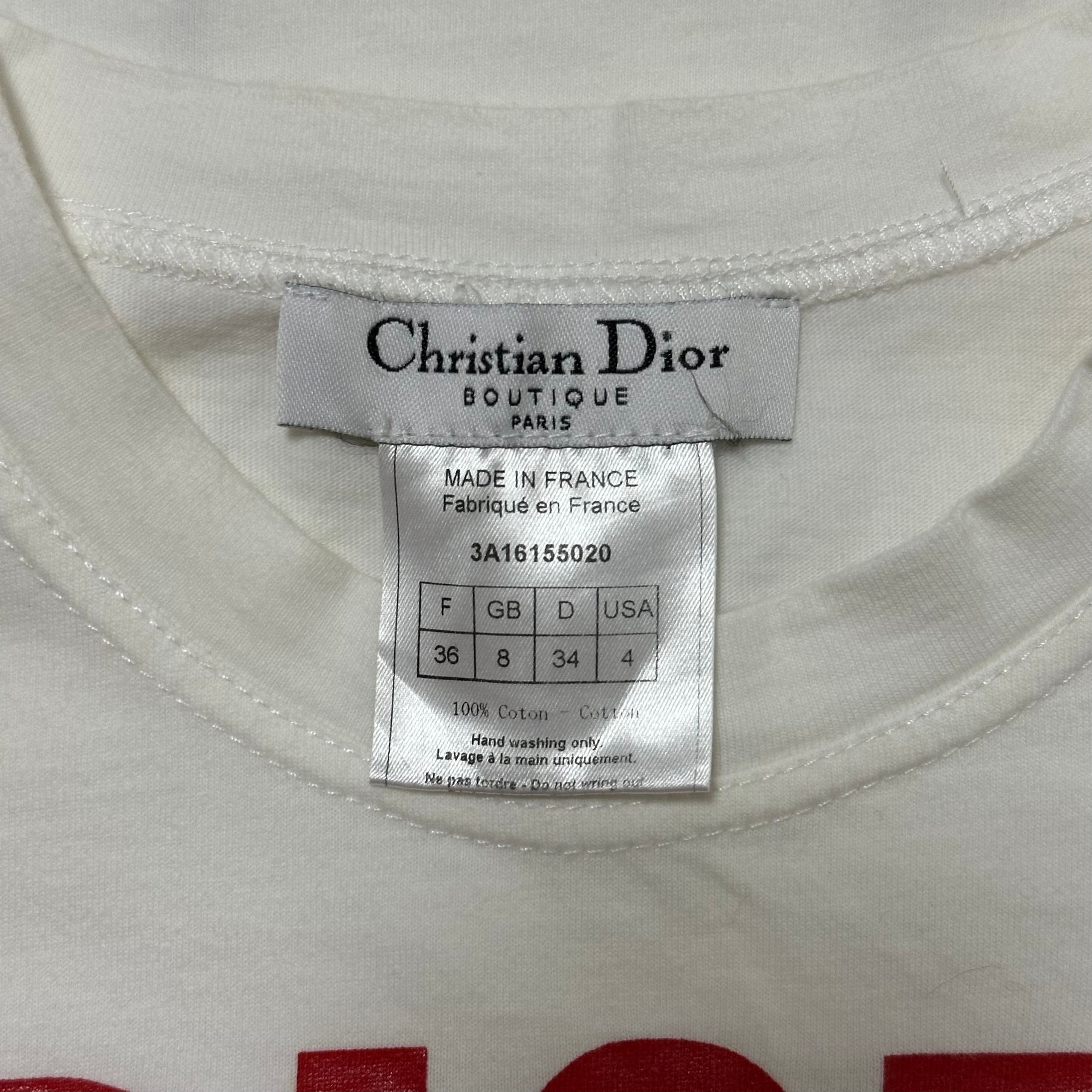 CHRISTIAN DIOR Spring Summer 2003 "DIOR THE LATEST BLONDE" Print T-Shirt - 5