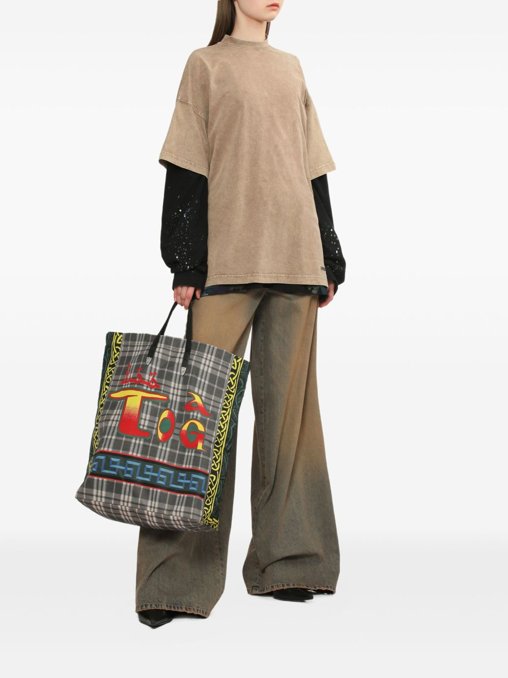 double-layered acid-wash T-shirt - 2