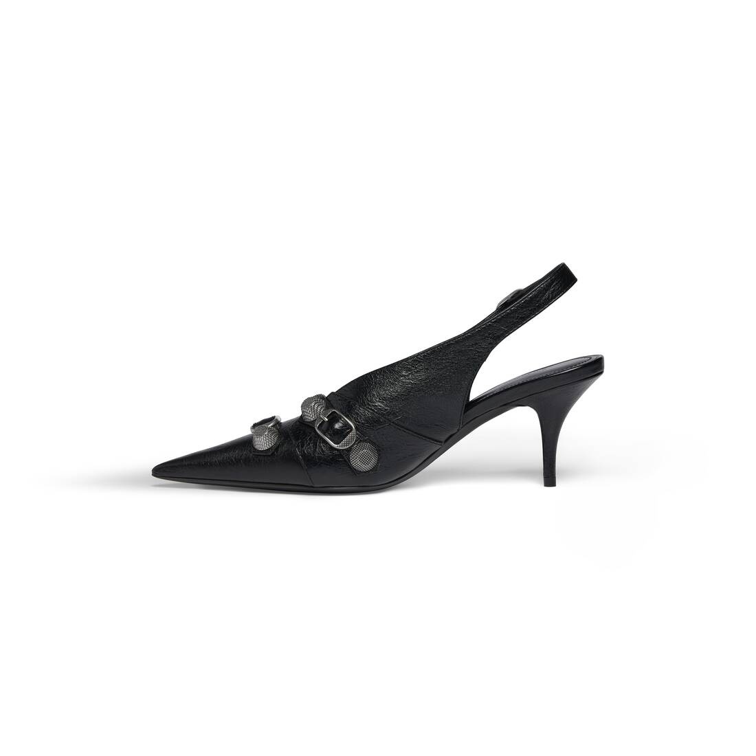 Women's Cagole Slingback 70mm Pump in Black - 3