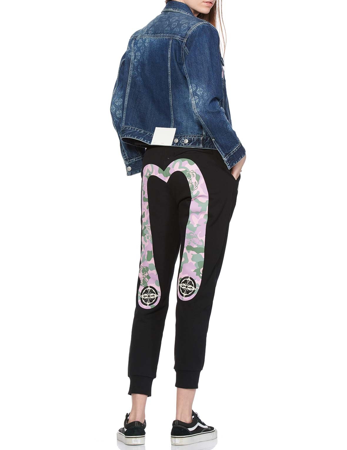 KAMON LASER-PRINTED DENIM TRUCKER JACKET - 6