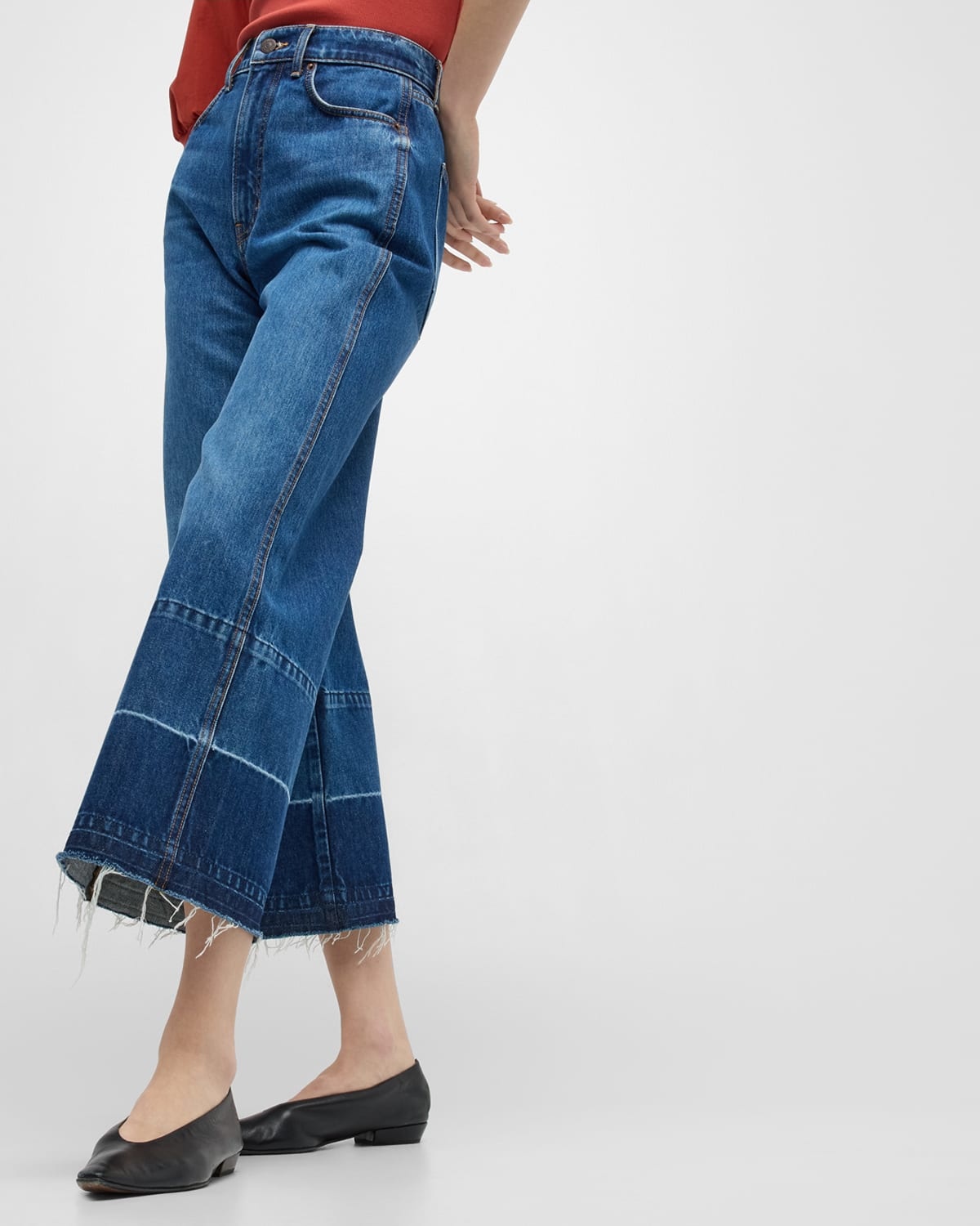 Taylor Cropped High-Rise Wide Jeans - 7