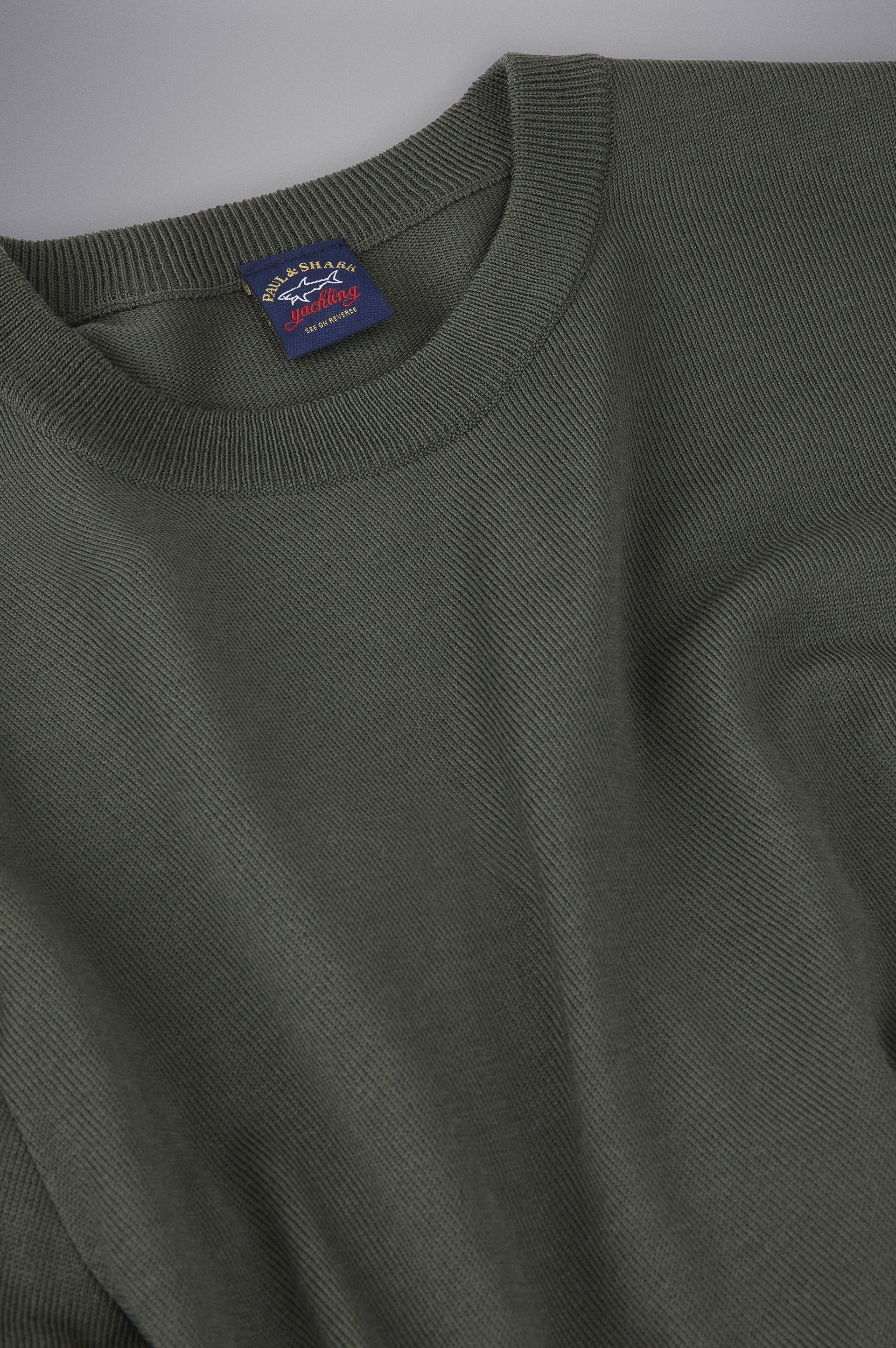 MERINO WOOL CREW NECK WITH ICONIC BADGE - 5