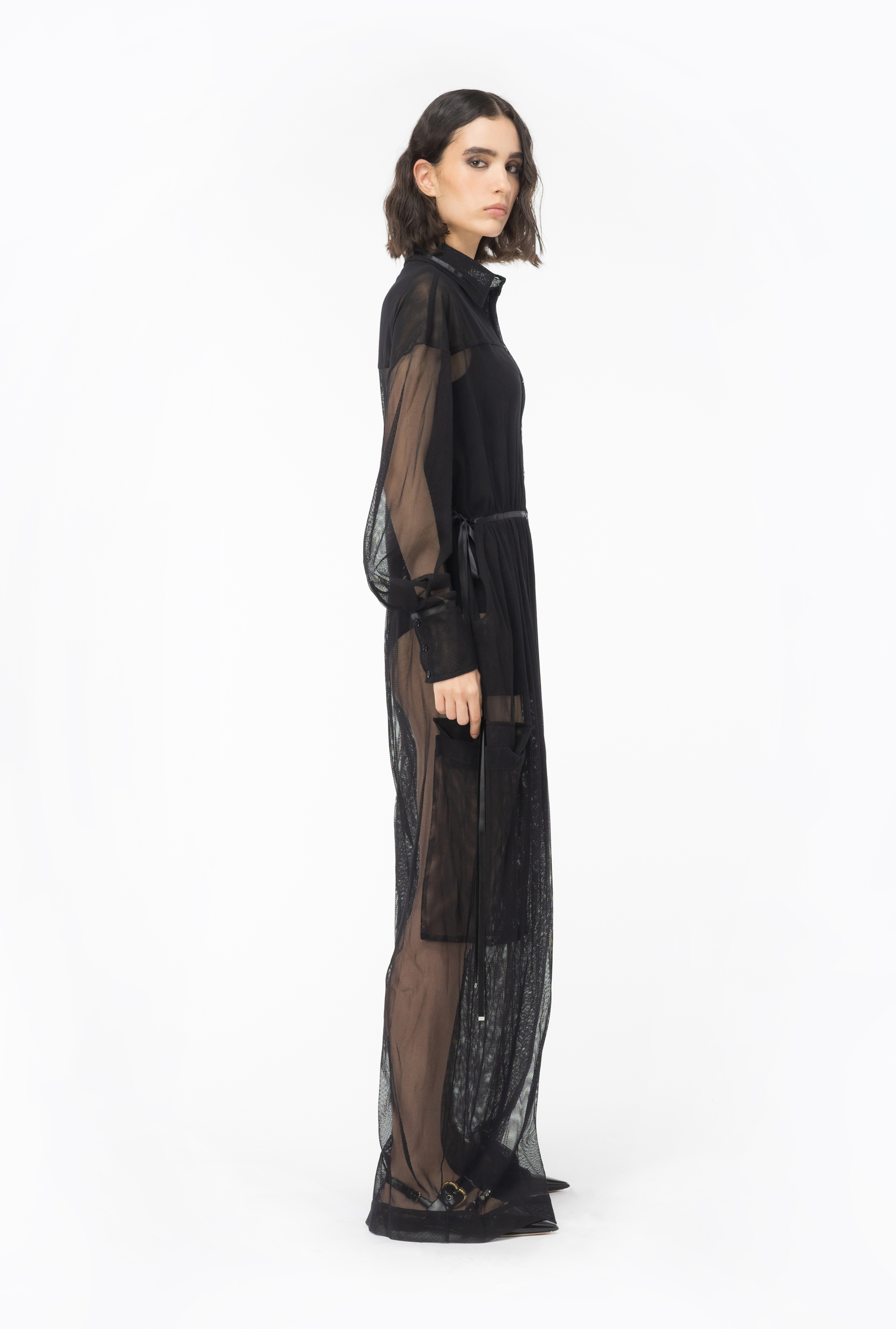 PINKO REIMAGINE TULLE CARGO JUMPSUIT BY PATRICK MCDOWELL - 3